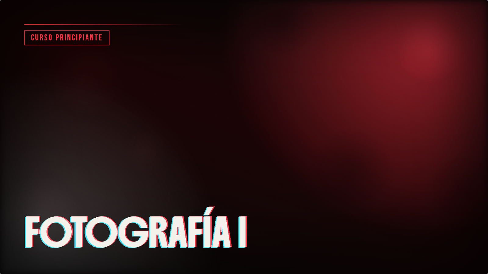 Fotografía I (Principiante)